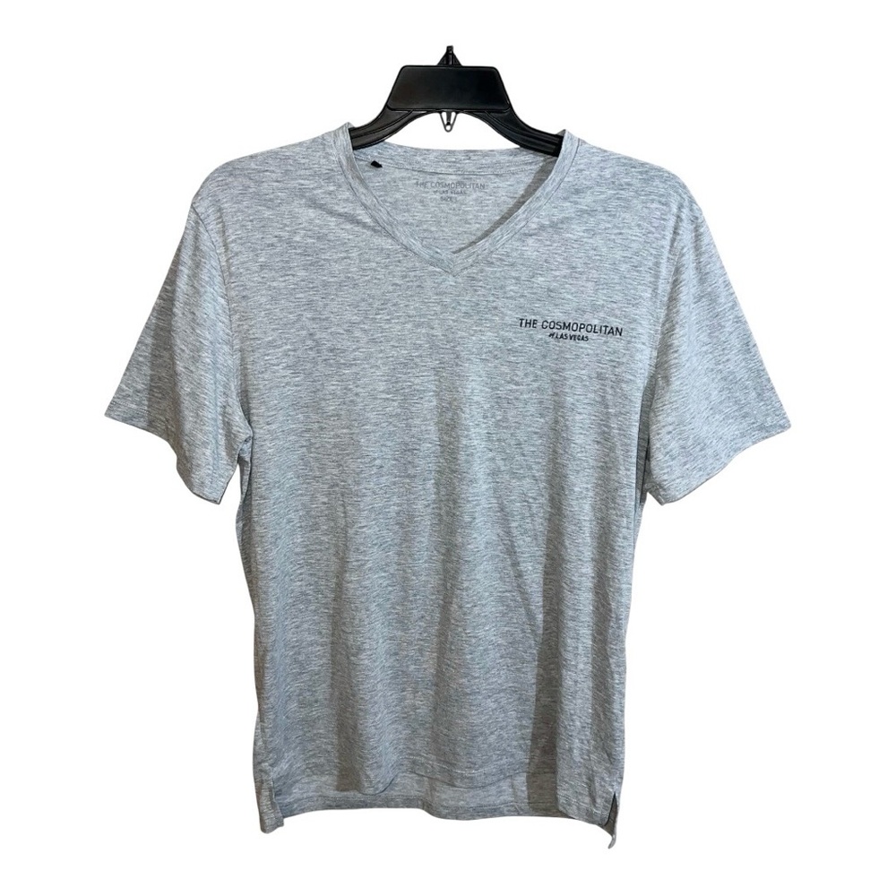The Cosmopolitan Of Las Vegas Shirt Men’s Size L Grey Short Sleeve V-Neck